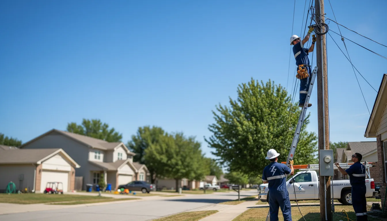 Residential electrician providing installation services in Hartford, MI